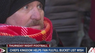 Terminally ill cancer patient gets wish to see Chiefs play