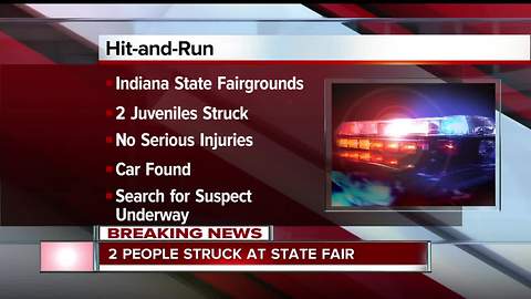 Two people struck by car during hit-and-run at Indiana State Fair