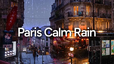 Calming Rain in Paris for Sleep and Deep Relaxation | 10 hours of Rain Sounds