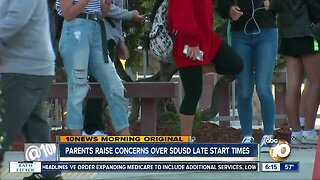 Parents raise concerns over SDUSD late start times