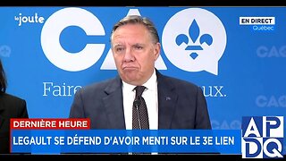 Je ne suis pas malhonnête ! Dit le premier ministre du Québec, M. François Legault