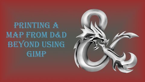 Printing D&D Beyond Map using Gimp