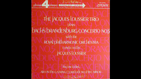 Jacques Loussier Trio, Royal Philharmonic - Brandenburg Concerto No. 5 (1970) [Complete LP]
