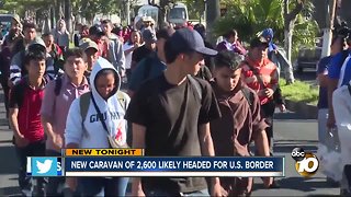 New caravan of 2,600 likely headed for U.S. border