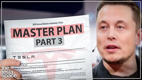 Elon Musk Announces Master Plan Part 3!