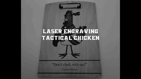 Tactical Chicken Clipboard Engraving