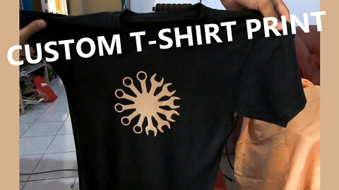 Custom T-Shirt Printing with Vinyl Cutter and Heat Press