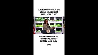 Kamala Harris word-salads while standing in front of actual lettuce