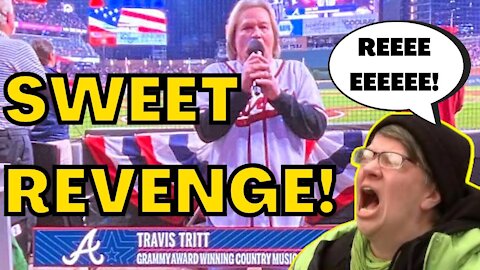 Travis Tritt Sings National Anthem Before Braves CLINCH World Series! WOKE TWITTER OUTRAGE!