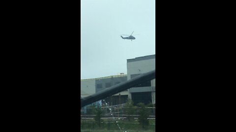Helicopter moving new HVAC