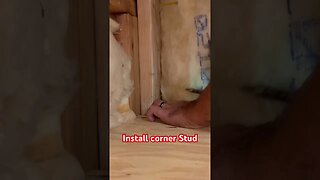 DIY Framing/Drywall Techniques #diy #construction #shorts #drywall