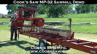 Cooks MP32 Portable Sawmill Demo