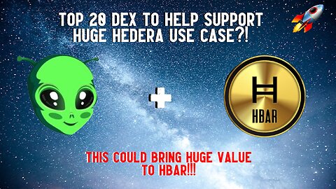 Top 20 DEX To Help Support Huge Hedera Use Case?!