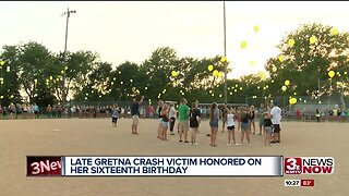 Late Gretna crash victim honored on what would've been her sixteenth birthday