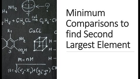 Minimum Comparisons to find Second Largest Element (also kth)