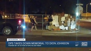 DPS takes down memorial to Dion Johnson