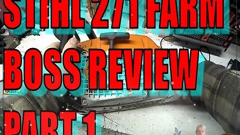 Stihl 271 farm boss sort of review. #chainsaw #coldstart