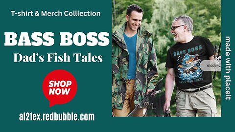 Bass Boss Dad's Fish Tales T-shirt Father's Day Gift Idea