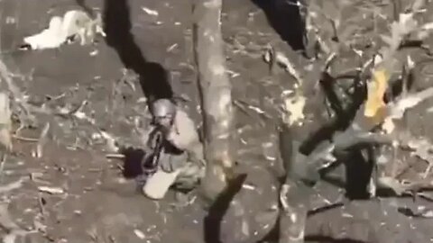 Russia soldier showing middle finger to Ukraine drone see what happens next