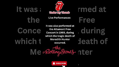 Under My Thumb Live Performances #shorts #rollingstones #rocknroll