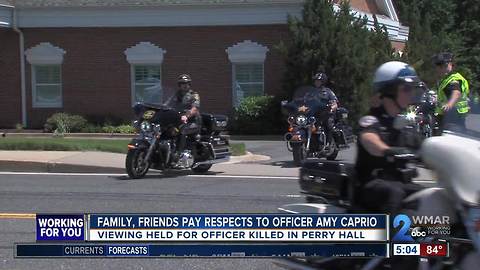 Public viewing draws hundreds for fallen officer