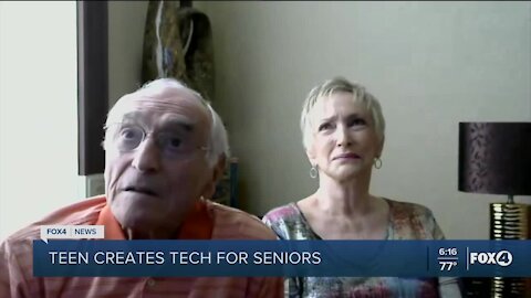 Teen creates tech for seniors
