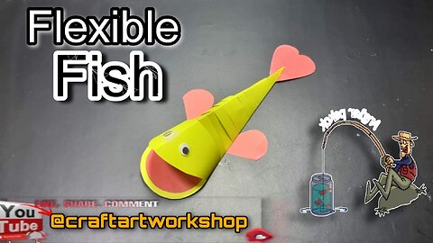 diy - Flexible fish - Easy way to make flexible paper fish