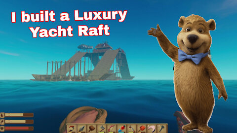 I built a Luxury Yacht Raft and Killed the Shark