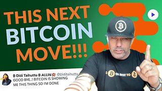 THIS NEXT BITCOIN MOVE IS THE IMPORTANT ONE!!!