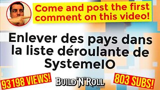 Enlever des pays dans la liste déroulante de SystemeIO