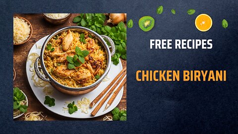 Free Chicken Biryani Recipe 🍚🍗🌿