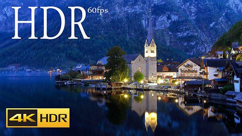 Hallstatt, Austria 4K HDR 60fps Dolby Vision __ hallstatt beautiful places 4K VIDEO