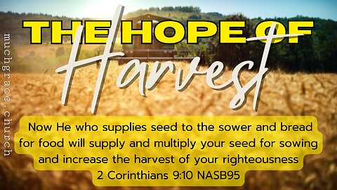 The Hope of Harvest (1) : Sowing and Reaping