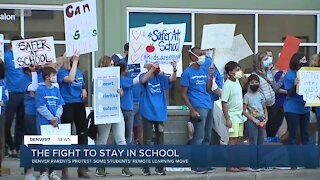 DPS families protest district's reversal to remote learning