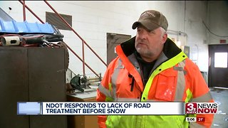 NDOT responds to lack of road treatment before snow