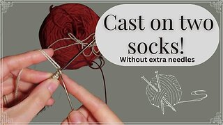 How to cast on TAAT without extra needles! #knittingtutorial