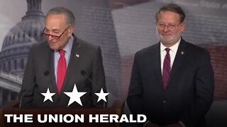 Senate Democrats Hold a Press Conference on the on the 118th Congress Leadership Team