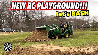 Building A New RC Playground At The House! Ripping An ARRMA Talion EXB