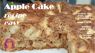 Apple Cake Recipe Easy | Fresh Apples & Cinnamon | Best Ever Apple Cake | EASY RICE COOKER CAKES