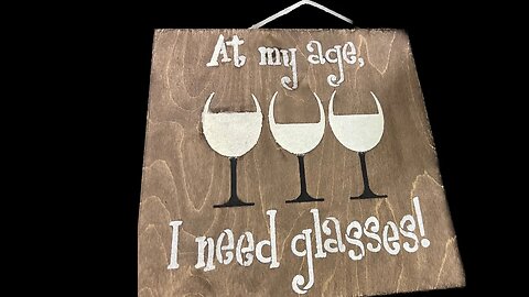 DIY Wine Sign with a Mylar Stencil |Hard Working Mom |How to