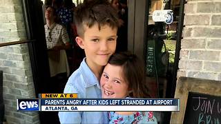 Parents upset after children were left stranded at airport