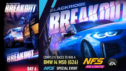 [Need For Speed No Limits] BlackRidge BreakOut : BMW i4 M50 (G26) Day 6