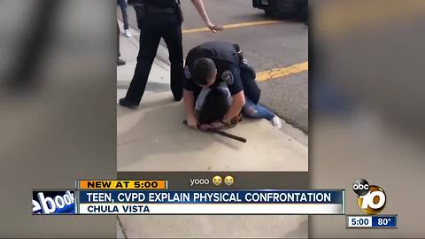 Teen, CVPD explain physical confrontation