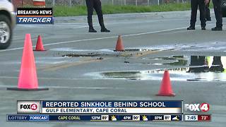 Possible sinkhole near Cape Coral schools