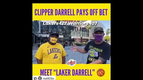 Clippers Darrell Joins Laker Nation #shorts