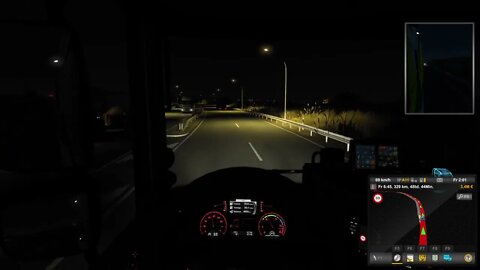 Eurotrucksimulator 2. Mit dem LKW durch Europa Auf der Pro Mod mit guter Musik.