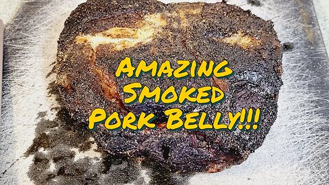 Smoked Pork Belly...Franklin Offset Smoker...Better Than Brisket? Part 2 - The Cook