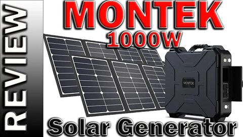 MONTEK 1000W Solar Generator 1010Wh Portable Power Station 160W Solar Panel 2 Lithium Battery Review