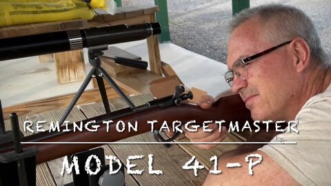 Remington Targetmaster model 41-P single shot bolt action 22lr target rifle at the range