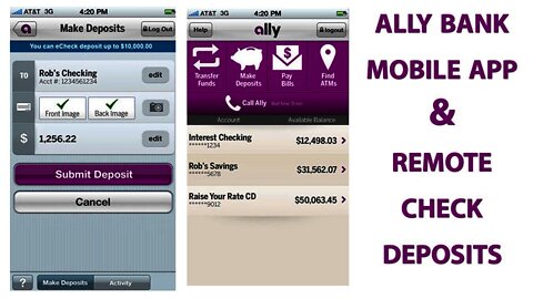 Remote Echeck Deposits Using The Ally Bank Apps For Android And iOS Smartphones